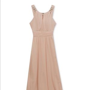 Girls pale blush formal dress- Rare Editions